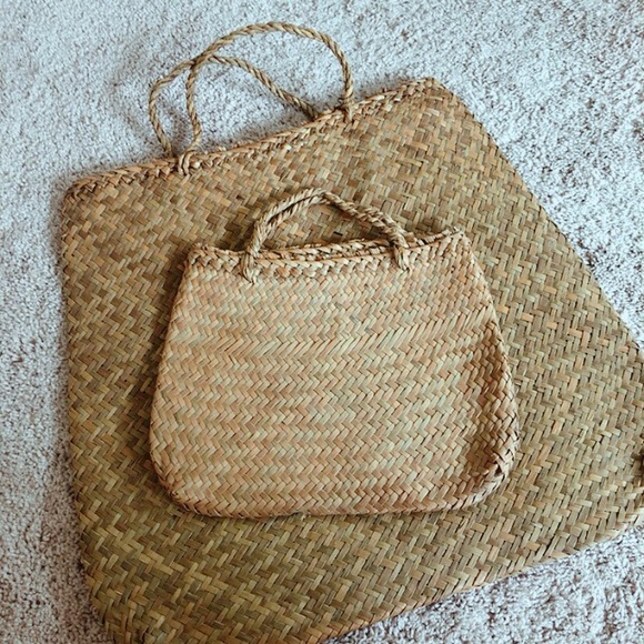 Flat Rattan bags. Set of 2 - Picture 14 of 14